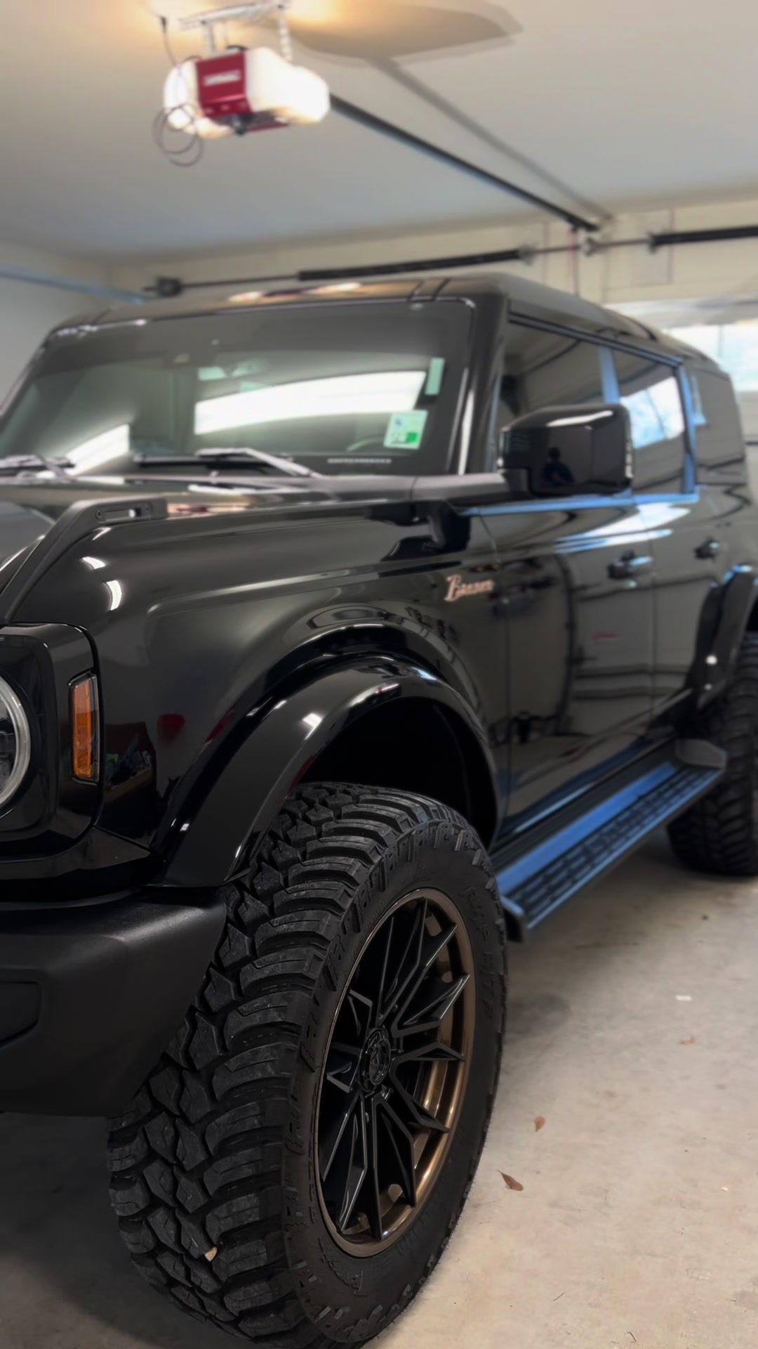 Lifted Bronco on off-road wheels