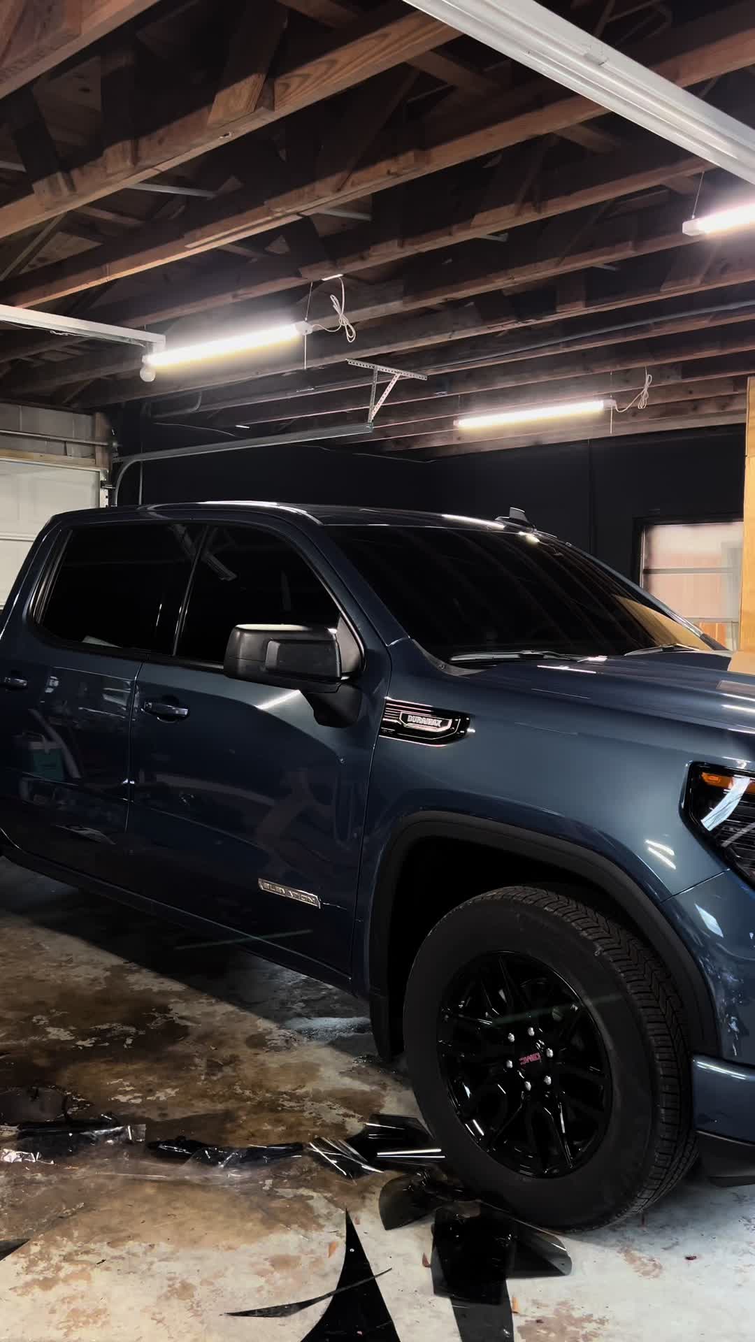 Toyota truck fresh out of the bay