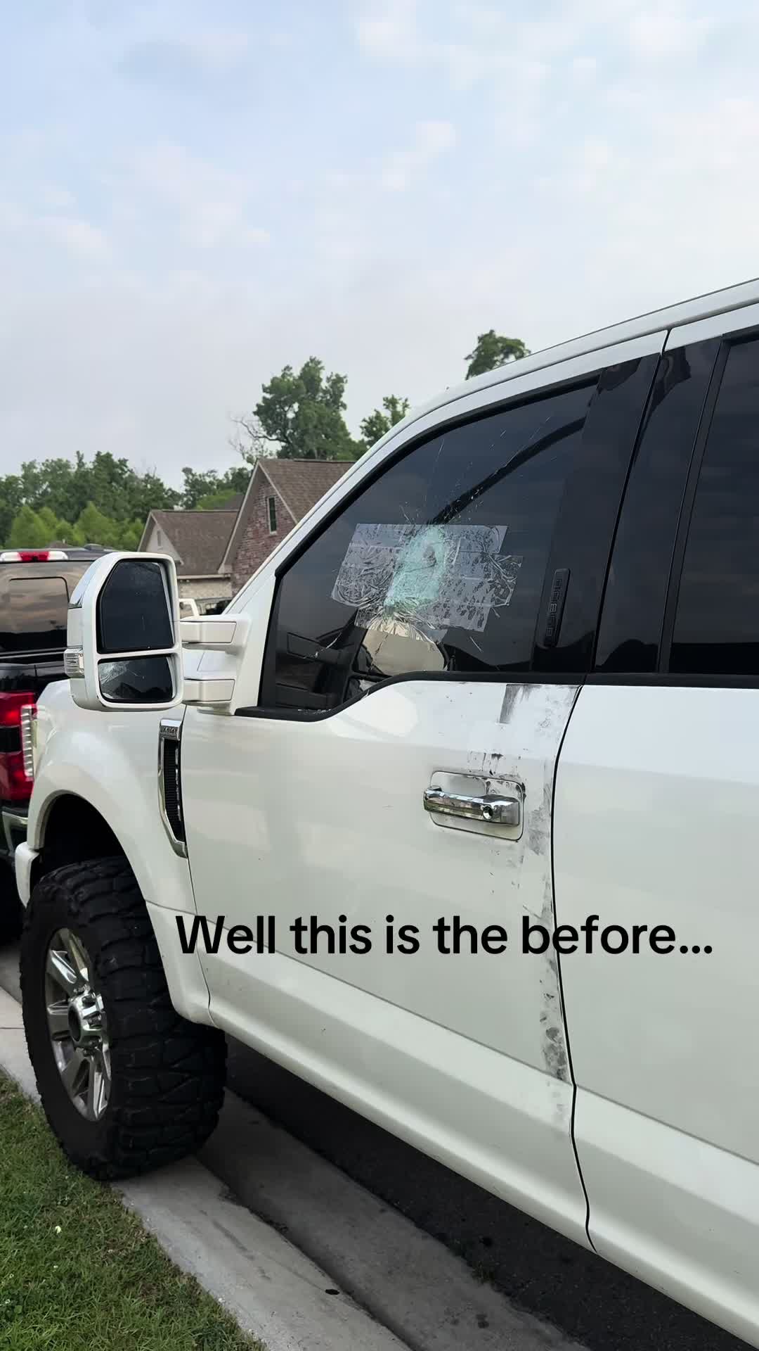 Before SUV tint