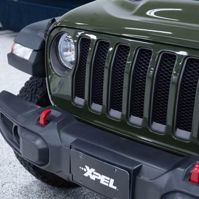 Jeep Wrangler wrapped in XPEL Yellow Color PPF